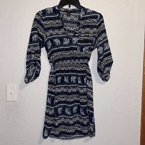 Rue 21 Blue and White dress. Size small.